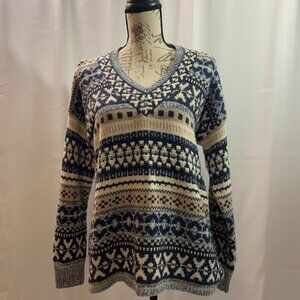 Madewell Fair Isle Sweater Small Wool Blend